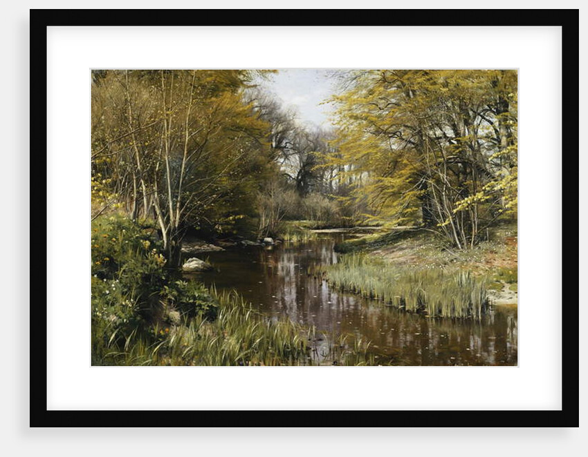 A Wooded River Landscape, 1909 by Peder Monsted