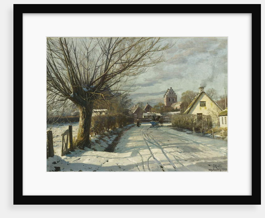 Hoje Taastrup Church, Outside Copenhagen, 1922 by Peder Monsted