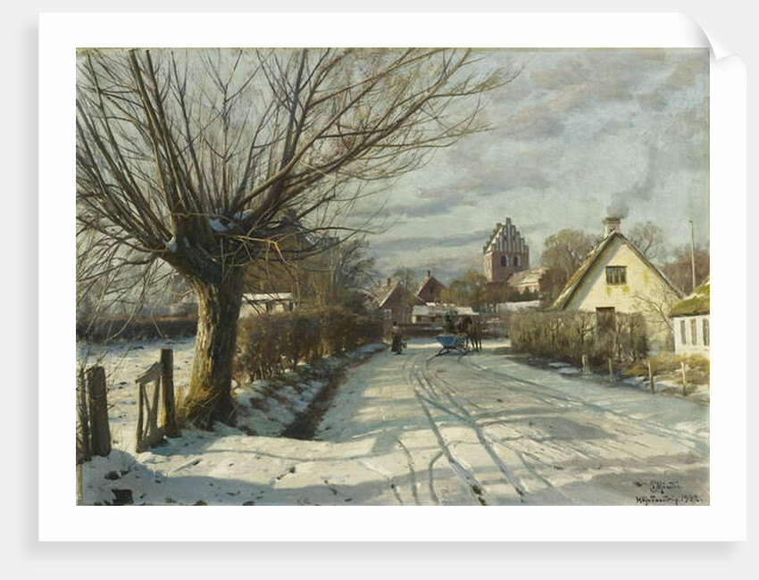 Hoje Taastrup Church, Outside Copenhagen, 1922 by Peder Monsted