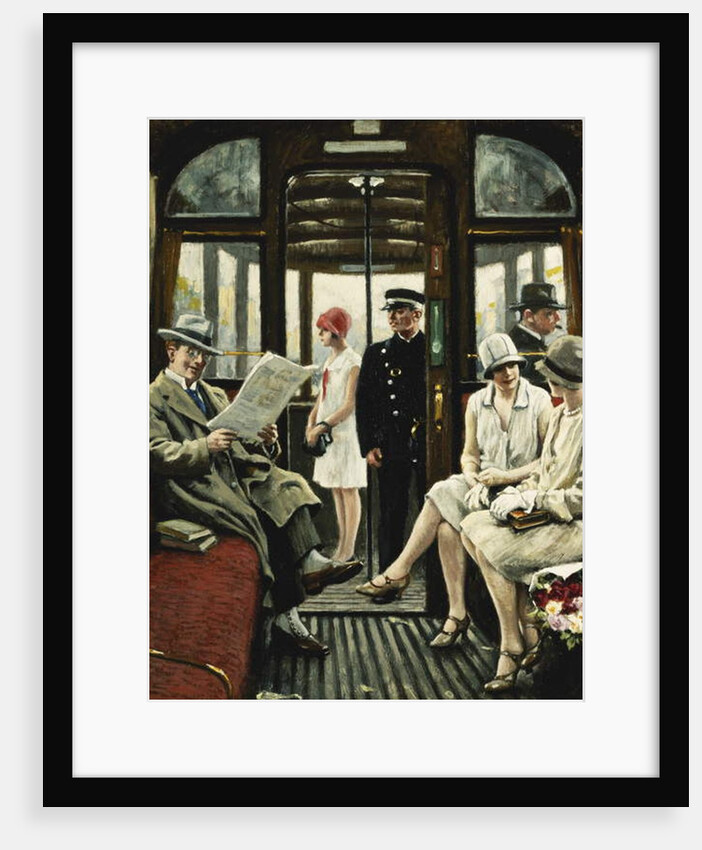 On the Tram by Paul Fischer