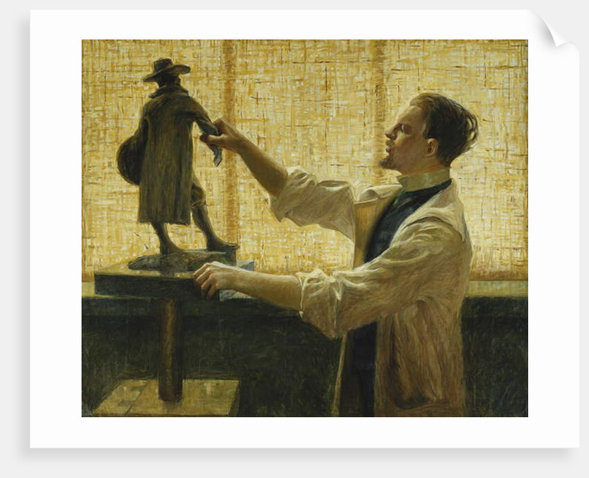 The Sculptor Carl Eldh in his Studio, 1908 by Vitalis Nyberg