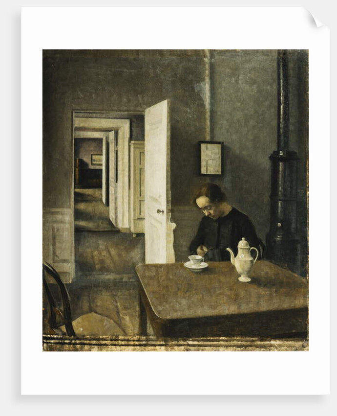 An Interior, Strandgade 25, 1915 by Vilhelm Hammershoi