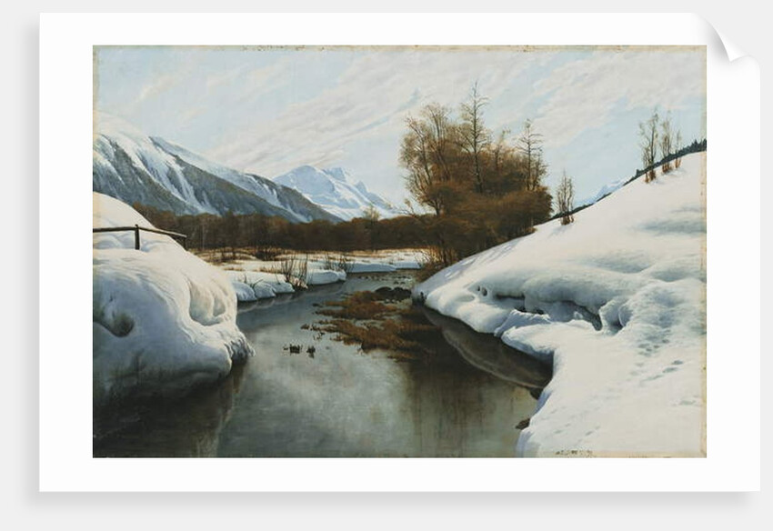 Near La Punt, St. Morritz in the Engadine Valley, by Peder Monsted