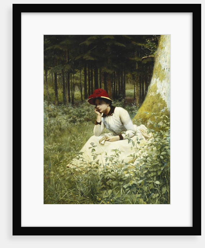 A Pensive Moment, 1888 by Niels Frederik Schiottz-Jensen