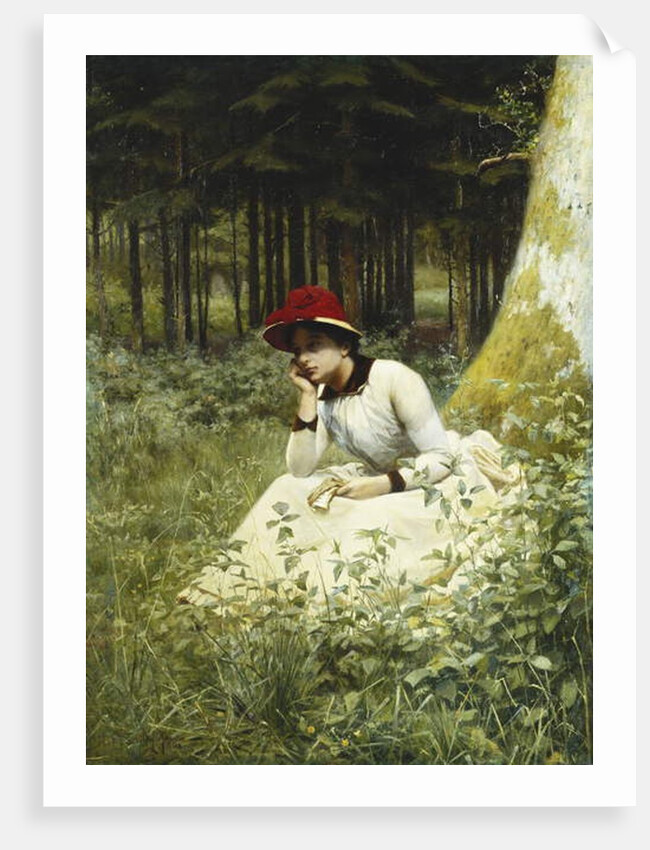 A Pensive Moment, 1888 by Niels Frederik Schiottz-Jensen