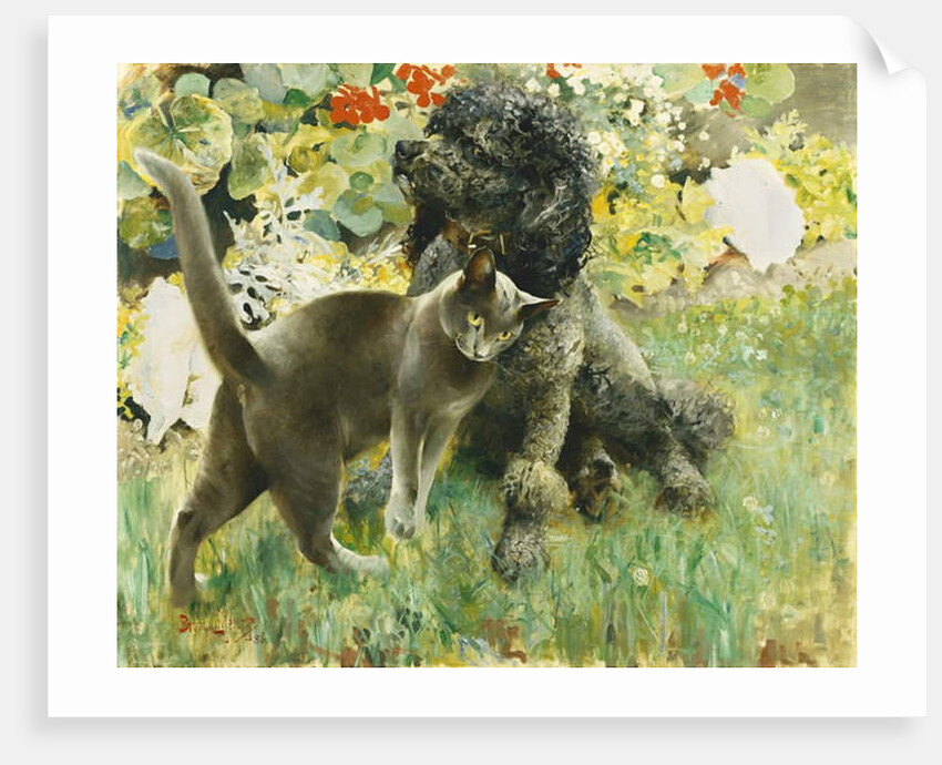 Rapp and Johan, 1886 by Bruno Andreas Liljefors