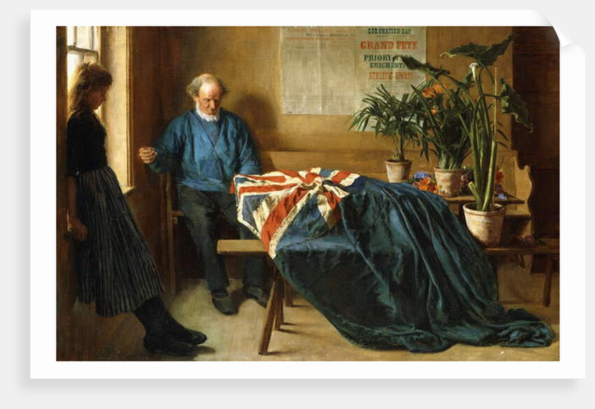 Preparation for Coronation Day, Chichester, c.1902 by William Rainey