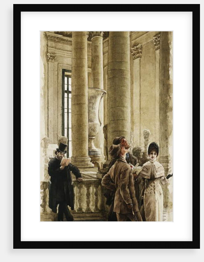 The Louvre; Au Louvre, c.1879-80 by James Jacques Joseph Tissot