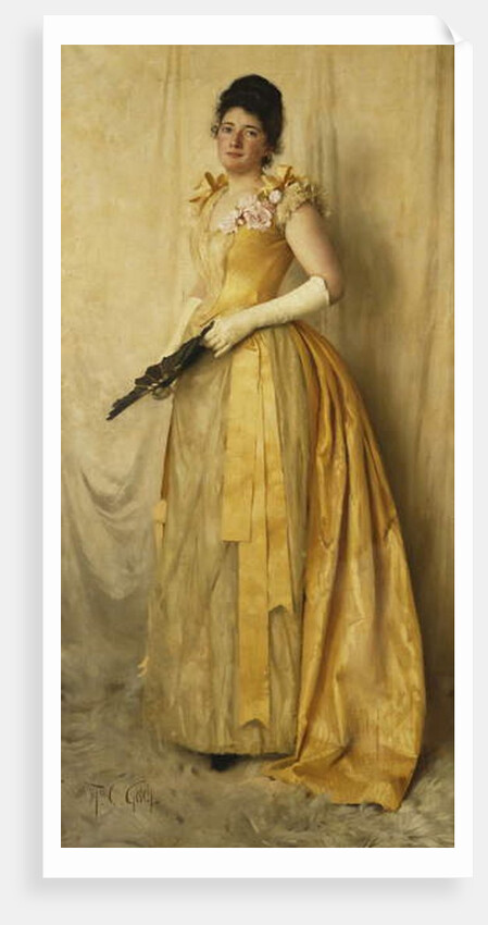 The Lady in Gold - A Portrait of Mrs, c.1891 by Thomas Cooper Gotch