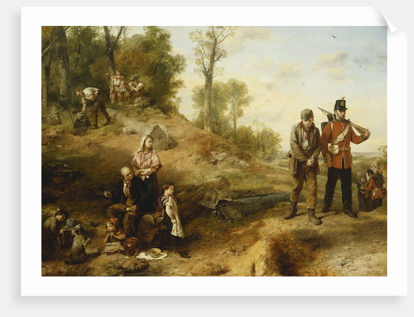 Working and Shirking- 'England Expects Every Man Will Do His Duty'., 1864 by Marcus Stone