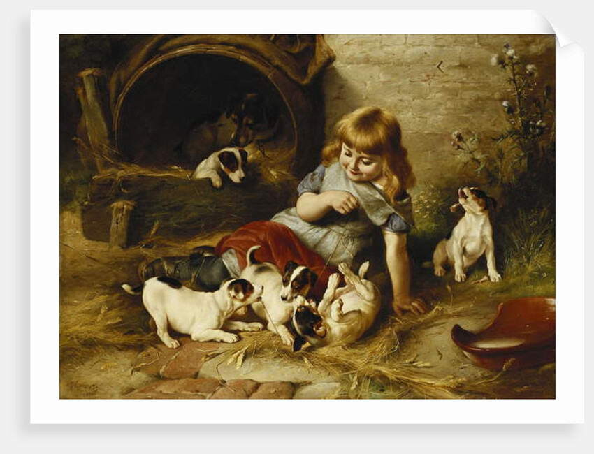 Playmates, 1890 by Walter Hunt