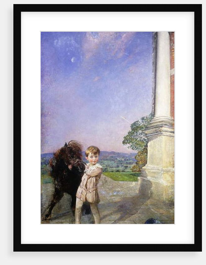 A Little Boy with a Shetland Pony, 1917 by Annie Louisa Swynnerton