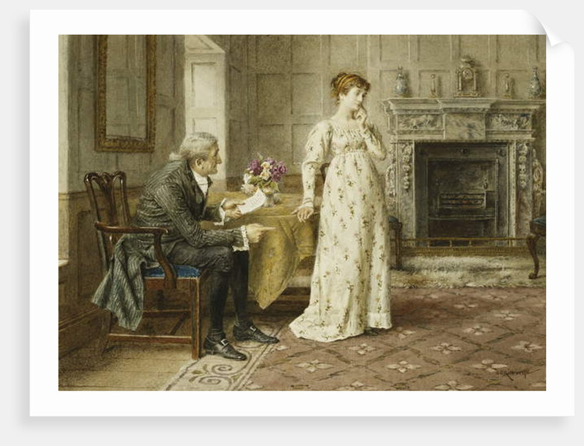 Some Paternal Advice by George Goodwin Kilburne