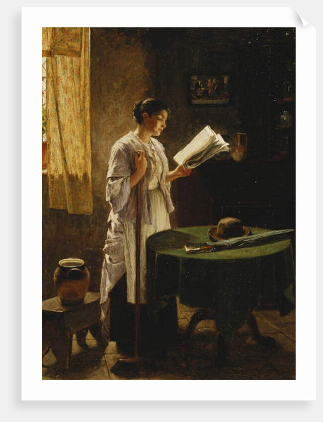 The Morning Paper, 1869 by Haynes King