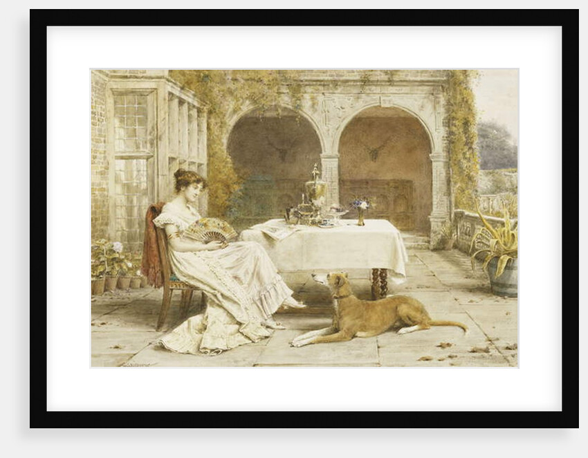 Faithful Friend at Tea Time by George Goodwin Kilburne