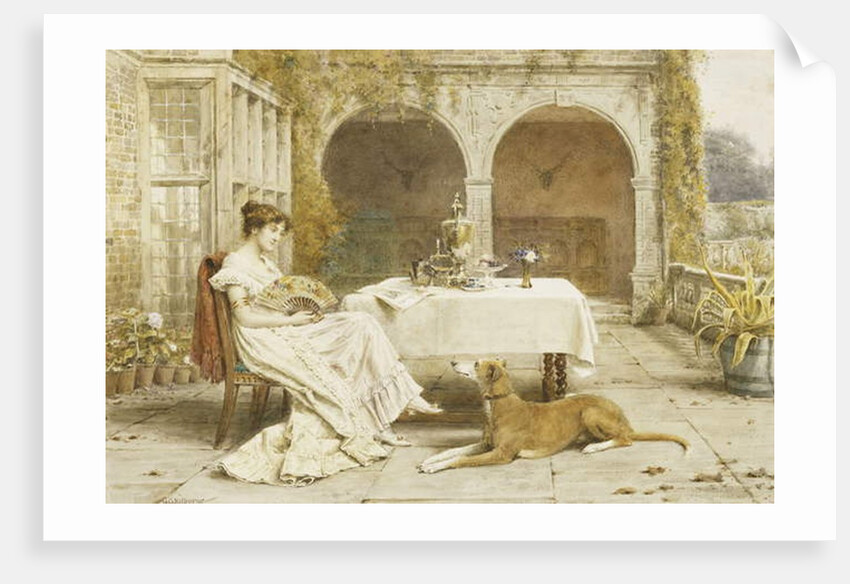 Faithful Friend at Tea Time by George Goodwin Kilburne