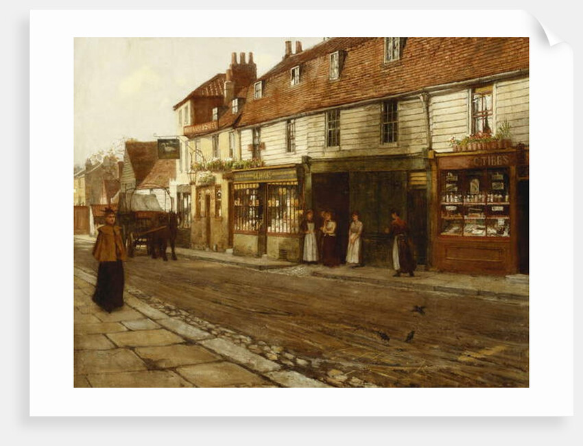 Eltham High Street- 1892 by George Elgar Hicks