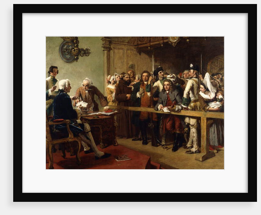 Hogarth Brought Before the Governor of Calais as a Spy, 1851 by William Powell Frith