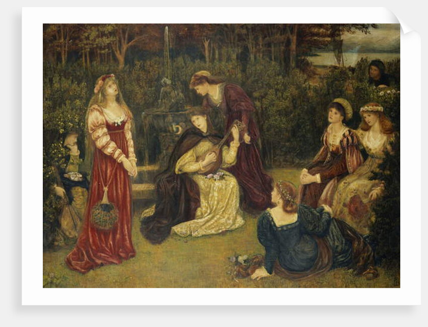 Fiammetta Singing, 1879 by Marie Spartali Stillman