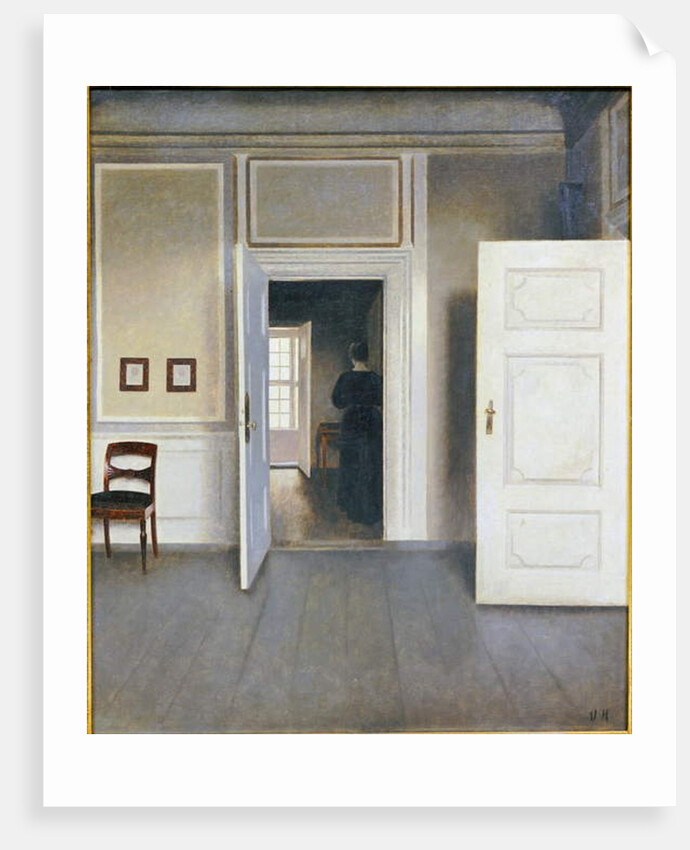 Woman in an Interior, Strandgrade 30, 1901 by Vilhelm Hammershoi