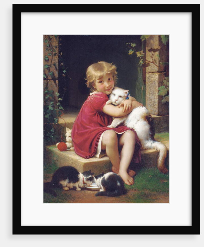 Her Favourite Pet, 1867 by Leon Bazile Perrault