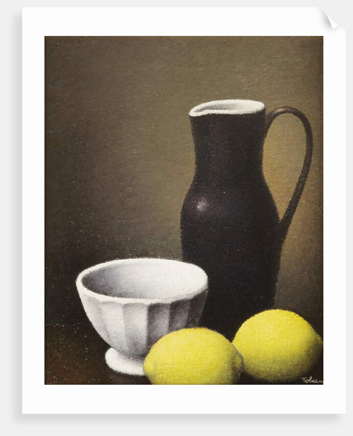 Bowl and Lemons, c.1930 by Felix Elie Tobeen