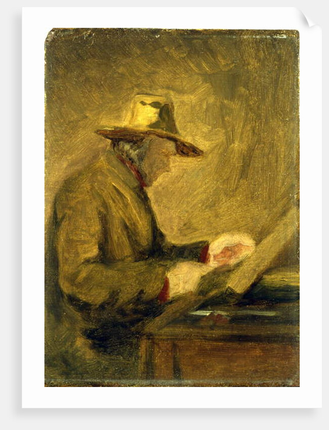 Portrait of Daumier by Jean Baptiste Camille Corot