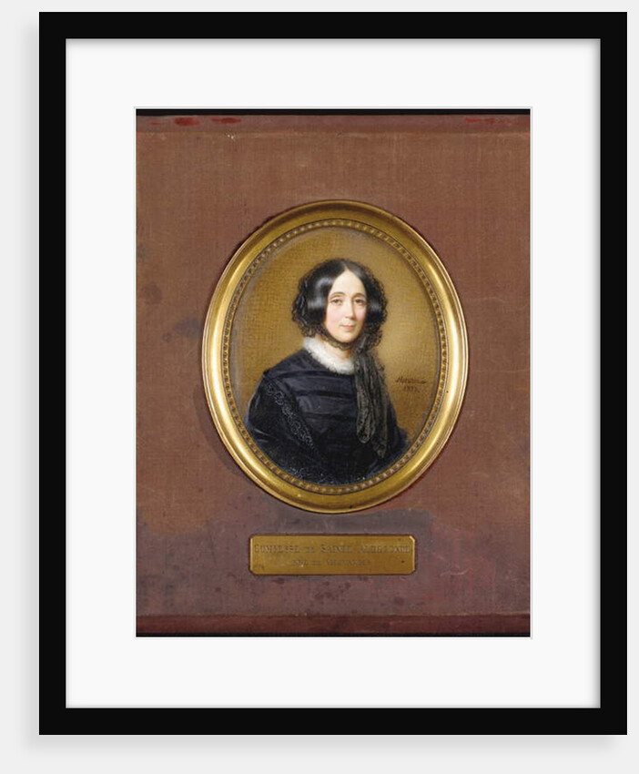 Miniature of the Comtesse de Sainte-Aldegonde, 1853 by Francois Meuret