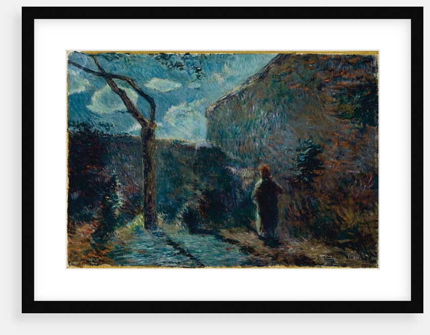 Along the Wall at Nightfall, 1881 by Paul Gauguin