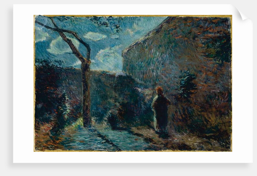 Along the Wall at Nightfall, 1881 by Paul Gauguin
