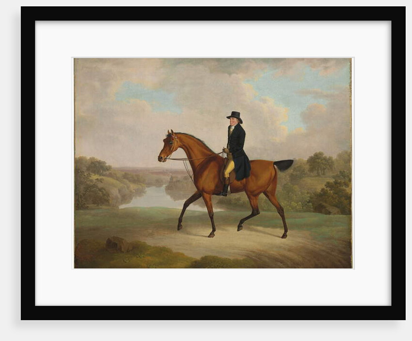 William Yates, Esq., of Springside, on his favourite roadster by Charles Towne