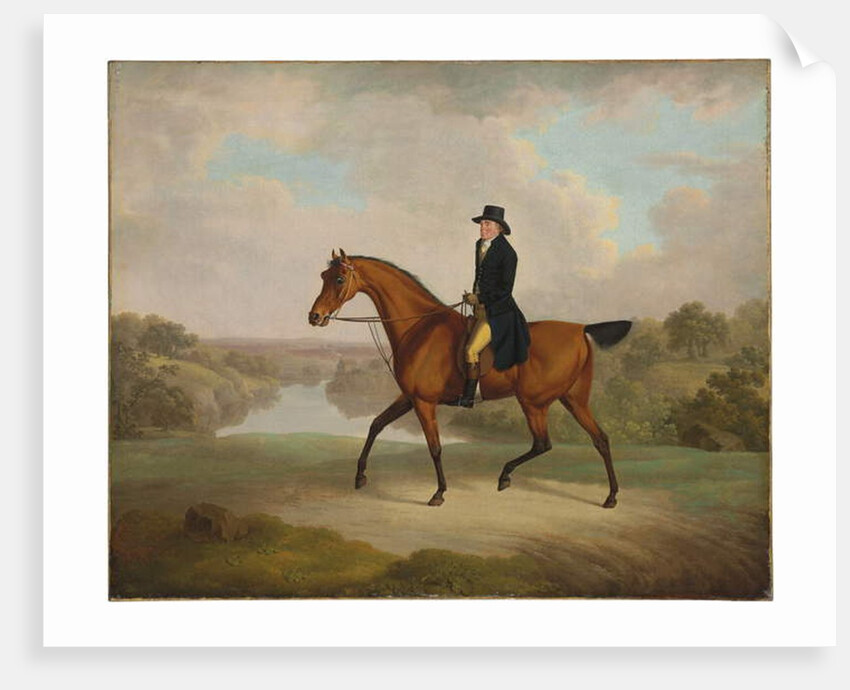 William Yates, Esq., of Springside, on his favourite roadster by Charles Towne