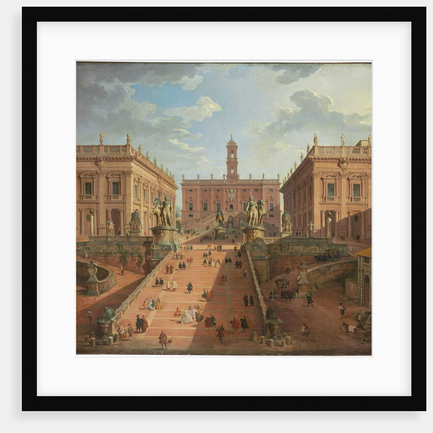 View of the Campidoglio, Rome, 1750 by Giovanni Paolo Pannini or Panini