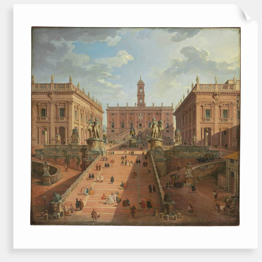 View of the Campidoglio, Rome, 1750 by Giovanni Paolo Pannini or Panini