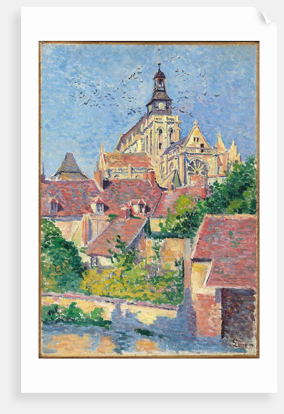 Gisors Cathedral, view from Fosse aux Tanneurs, 1897 by Maximilien Luce