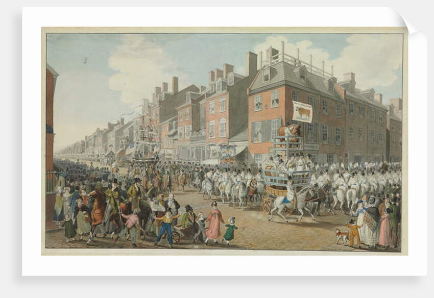Parade of the Victuallers, Philadelphia, 1821 by Johann Ludwig Krimmel