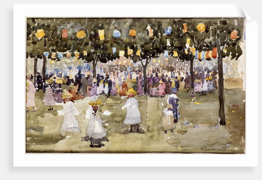 Central Park, New York City, July 4th by Maurice Brazil Prendergast