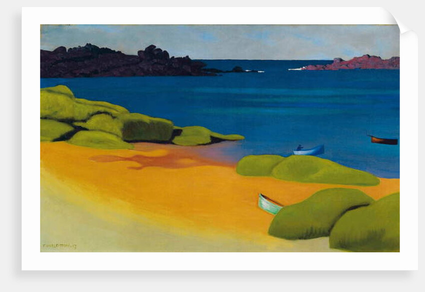 Bay at Tregastel, 1917 by Felix Edouard Vallotton
