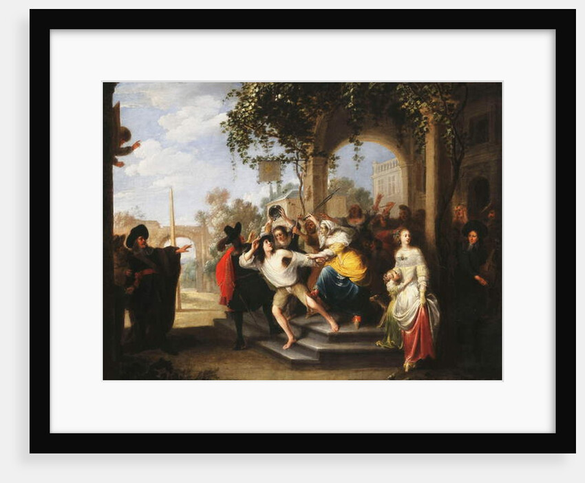 The Parable of the Prodigal Son - The Prodigal Son chased away by the Harlots by Hieronymus Janssens