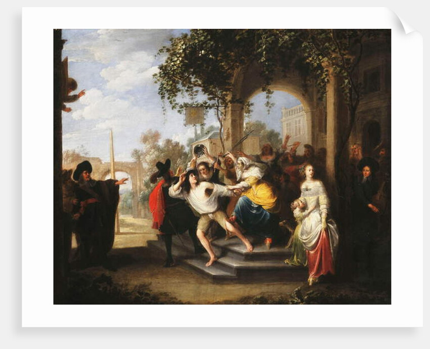 The Parable of the Prodigal Son - The Prodigal Son chased away by the Harlots by Hieronymus Janssens