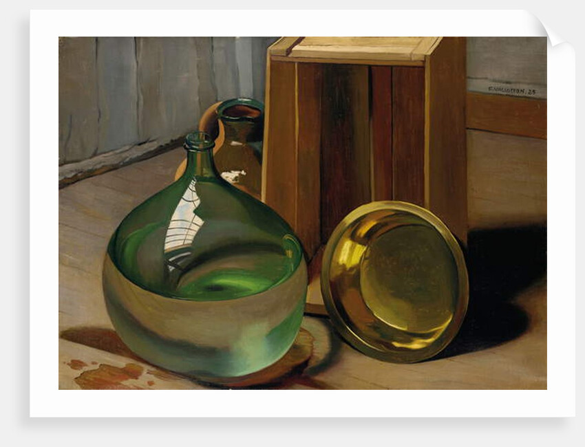 Dame-jeanne and caisse, 1925 by Felix Edouard Vallotton