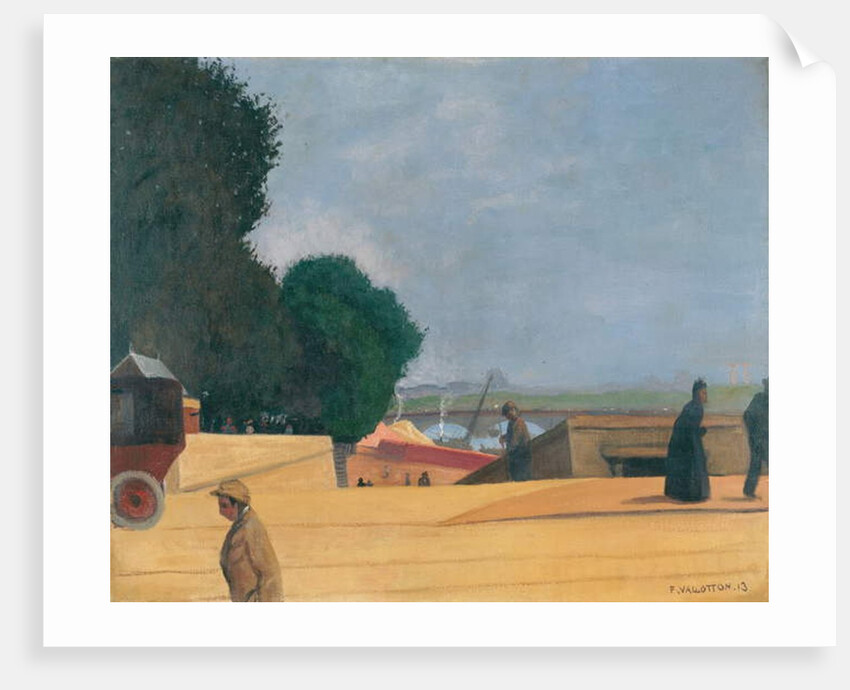 Entry to Pont de l'Alma, 1913 by Felix Edouard Vallotton