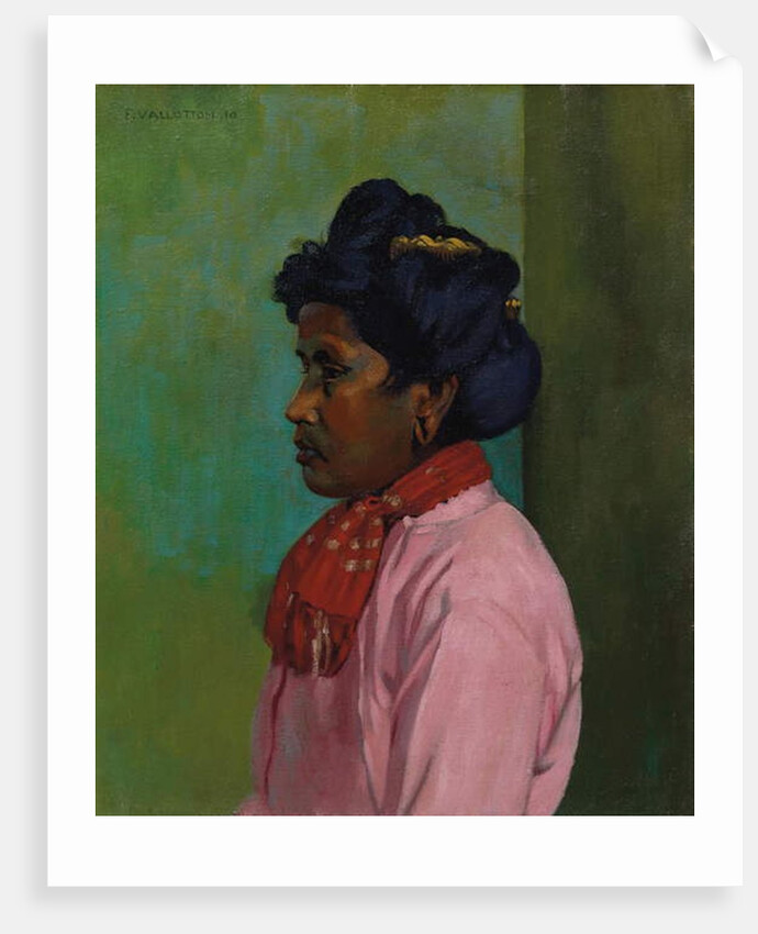 Black woman with pink blouse, 1910 by Felix Edouard Vallotton