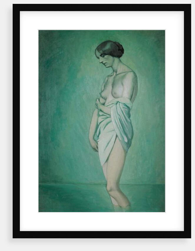 Bather in profile, effect of green and pink, 1918 by Felix Edouard Vallotton