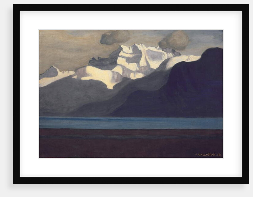 Lac Leman and Les Dents-du-Midi, 1919 by Felix Edouard Vallotton