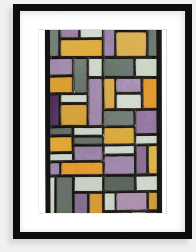Stained-Glass Composition VIII, 1918-1919 by Theo van Doesburg