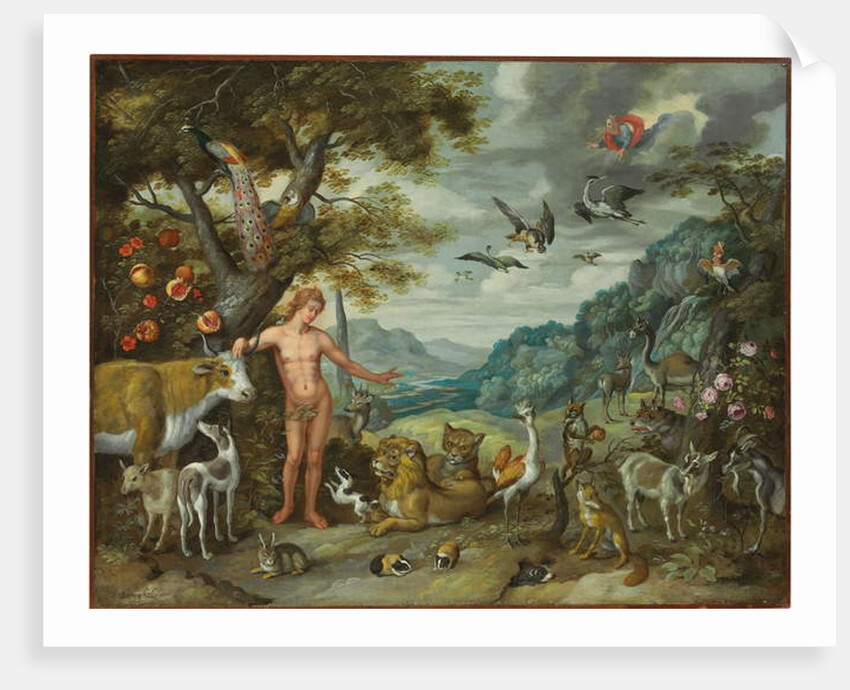 Adam Naming the Animals by Jan the Younger Brueghel