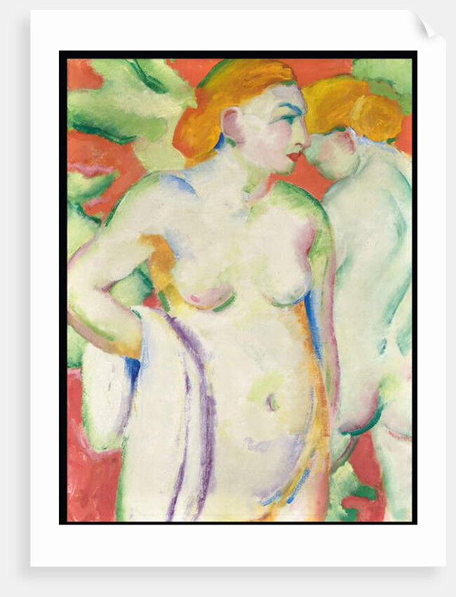 Nudes in Cinnabar, 1910 by Franz Marc