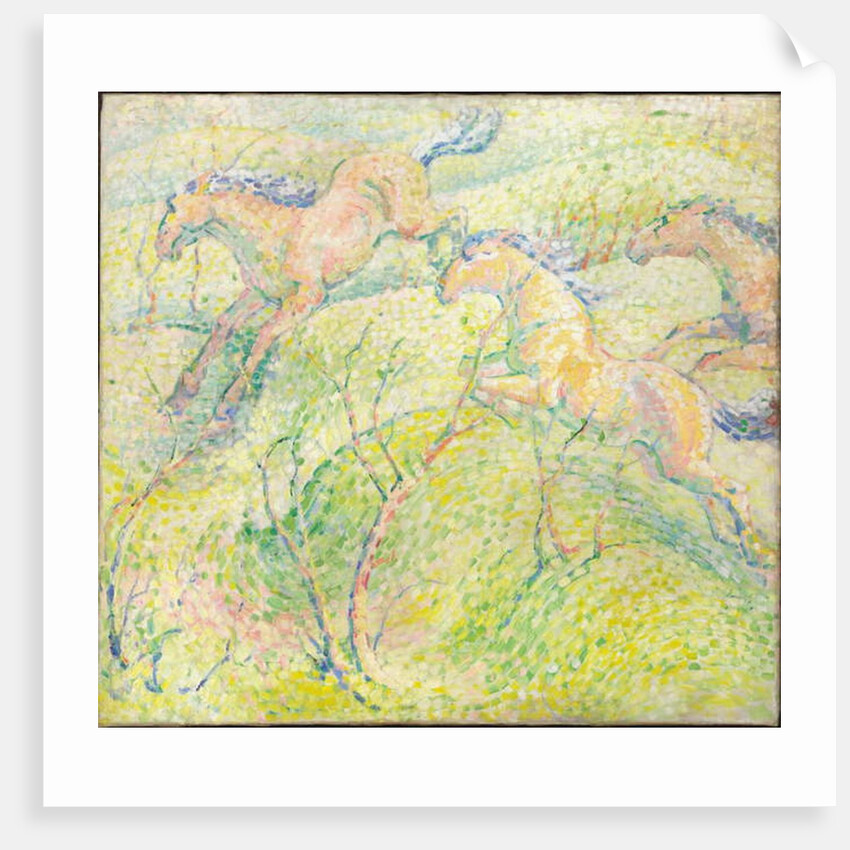 Jumping Horses, 1910 by Franz Marc