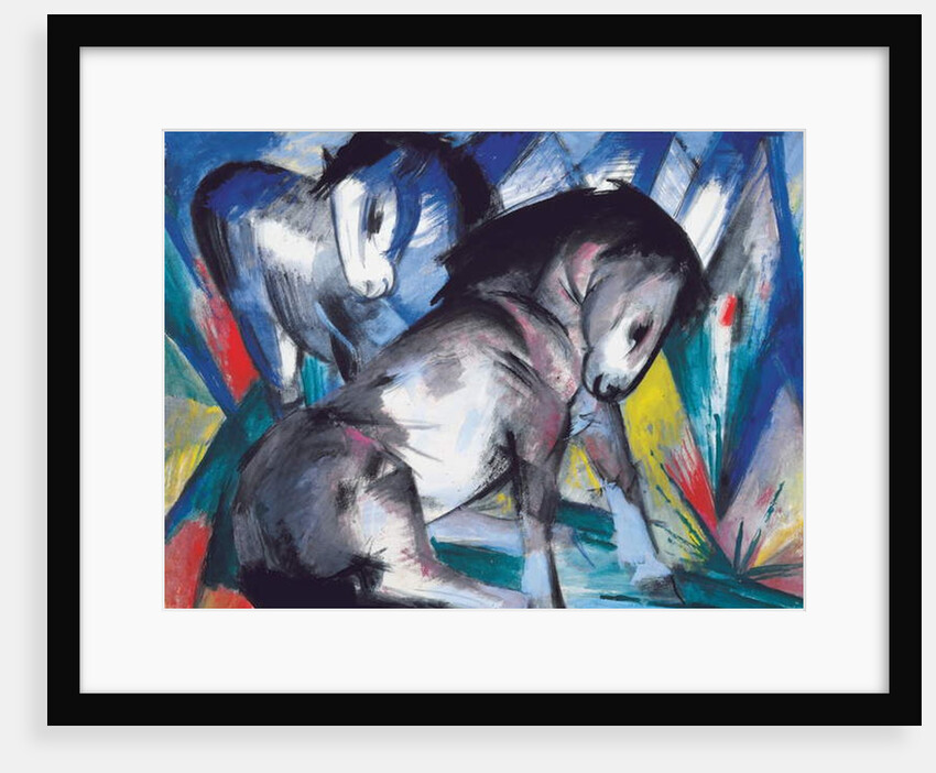 Two Horses, 1913 by Franz Marc